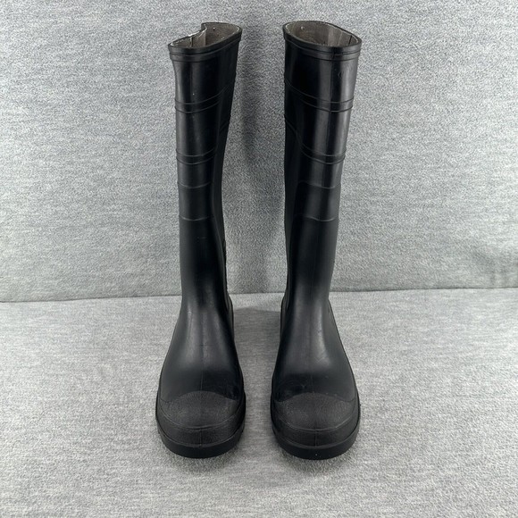 STEEL TOE - Rubber Boots Size 7 Fishing Hunting Black Waterproof MADE IN USA  B1 - Picture 2 of 12